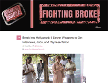 Tablet Screenshot of fightingbroke.com